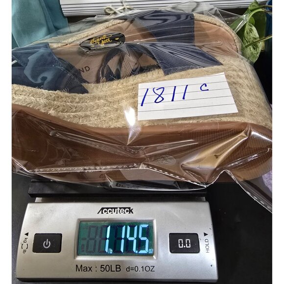 Lucky Brand Valki Navy Blue Espadrille Ankle Strap Sandal Size 7.5 M - Picture 12 of 12